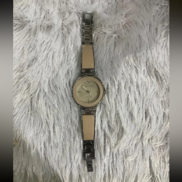 Annie Klein Watch Two Tone Silver and Nude - Picture 2 of 5
